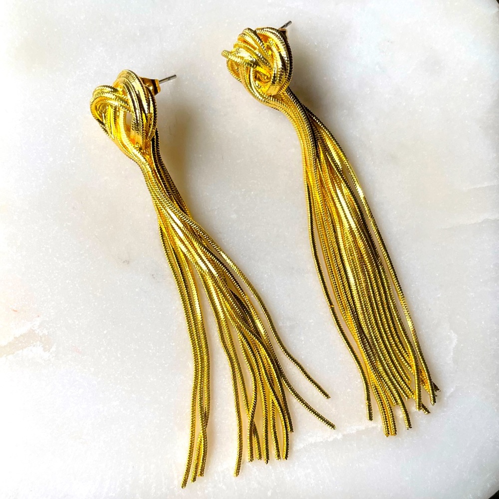 Anthro long earrings